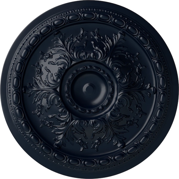 Ekena Millwork Stockport Ceiling Medallion (Fits Canopies up to 6 1/4"), 28"OD x 2 3/4"P, Midnight Dream CM28STMDF - main